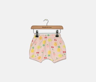 Baby Girls Fruit Short Pinkest Heather Baby Girls Fruit Short Pinkest Heather