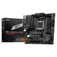 MSI PRO B650M-A WIFI AM5 Micro-ATX Motherboard, AMD B650 Chipset, 4 x 2-Channel DDR5 Slots, 128GB Max Memory, Wi-Fi 6E, 2x PCI-E x16, 2x M.2, 1x HDMI, 1x DP, USB 23.2/2.0