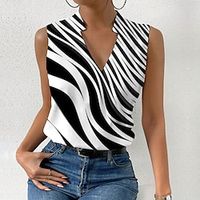 Women's Tank Top Black Wine Blue Graphic Print Sleeveless Casual Holiday Basic V Neck Regular S miniinthebox - thumbnail