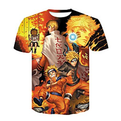 Inspired by Naruto Hatake Kakashi Anime Cartoon Polyester  Cotton Blend 3D 3D Harajuku Graphic T-shirt For Women's  Men's Lightinthebox