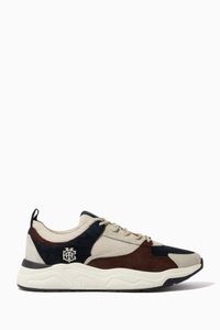 Logo Runners in Suede