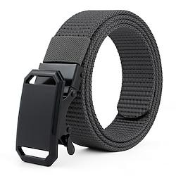 Men's Belt Nylon Belt Outdoor Belt Waist Belt Black Navy Blue Nylon Adjustable Heavy-Duty Plain Outdoor Daily Lightinthebox