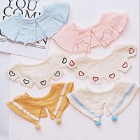 Baby's Ins Nordic Style 360 Round Rotating Baby Bib Gauze Bib Baby Saliva Towel Three Sets Of Fake Collar Lightinthebox - thumbnail
