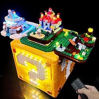 Mario 64 Question Mark Box Box Building Blocks Compatible With Lego Super Mary Assembly Model Puzzle Toys Lightinthebox - thumbnail