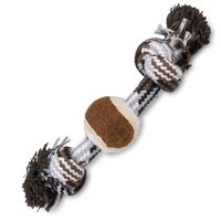 Vadigran Cotton Rope 2 Knots Tennisball Brown 20Cm