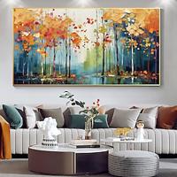 Mintura Handmade Forest Oil Paintings On Canvas Large Wall Art Decoration Modern Abstract Tree Landscape Picture For Home Decor Rolled Frameless Unstretched Painting Lightinthebox