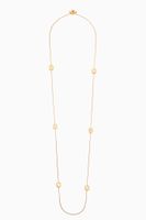 Pois Moi Mother of Pearl Necklace with Diamonds in 18kt Yellow Gold Pois Moi Mother of Pearl Necklace with Diamonds in 18kt Yellow Gold