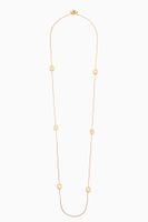 Pois Moi Mother of Pearl Necklace with Diamonds in 18kt Yellow Gold - thumbnail