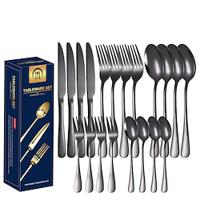 20 Piece Stainless Steel Tableware Set for 6 People Gold Creative Western Tableware Knife Fork Spoon Set Lightinthebox