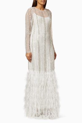 Kenzi Gown in Embellished Crepe