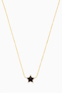 Vega Star Pendant Necklace in 18kt Gold with Diamonds
