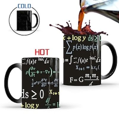 Math Formulas Mug, 11oz Coffee Cup, Champagne Glass Mug, Ceramic Cup, Heat Induction Cups Office Coffee Milk Tea Mugs Lightinthebox