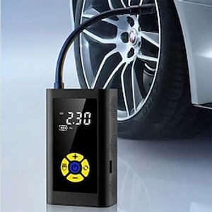 Portable Air Compressor With LED Lamp Wireless Electric Car Tire Inflator Pump for Motorcycles Bicycles  Cars Lightinthebox