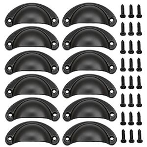 612pcs Drawer Pulls, Flat Black Cabinet Cup Pulls, Kitchen Hardware Cabinet Handles, Drawer Handles Knobs Lightinthebox