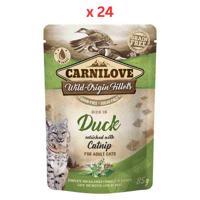 Carnilove Duck Enriched With Catnip For Adult Cats 24x85g
