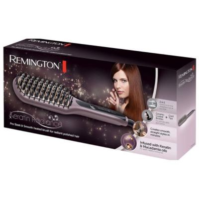 Remington Keratin Radiance Sleek & Smooth Hair Straightener Purple - RECB7401