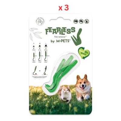 M-Pets Fearless Eco Tick Remover Set of 3 sizes Pack Of 3
