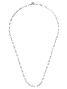 Loree Rodkin 14kt gold diamond small Flinstone chain necklace - SILVER