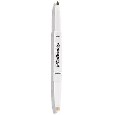 Mcobeauty Duo Brow Crayon + Highlighter Dark Brown 0.02oz Eyebrow Pencil Mcobeauty Duo Brow Crayon + Highlighter Dark Brown 0.02oz Eyebrow Pencil