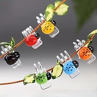 30pcsset Ladybug Orchid Clips For Plants Support - Versatile Clips For Climbing Plants, Orchids, Vines Lightinthebox - thumbnail