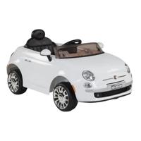 Fiat 500 Kids Ride On Car - White (12V) (UAE Delivery Only)