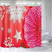 Bathroom Shower Curtains  Hooks Contemporary Polyester Creative Lightinthebox - thumbnail