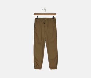 Boys Classic Comfort Flex Stretch Twill Jogger  Brown