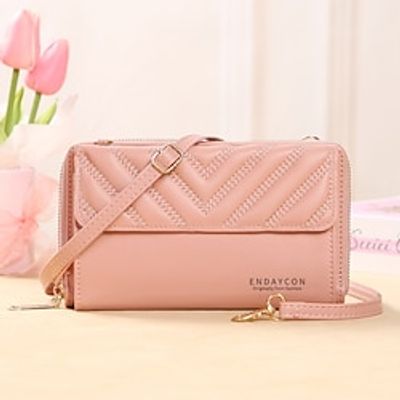 Mobile Phone Bag New Women Pu Leather Handbags Female Multifunctional Large Capacity Shoulder Bags Fashion Crossbody Bags for Ladies Phone Purse miniinthebox