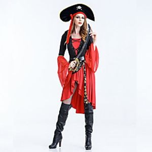 Inspired by Cosplay Cosplay Goddess Outfits Halloween Props Polyester / Cotton Blend Pattern Mixed Color Braided Ripped Dress For Women's / Men's / Couple's / Bell Sleeve miniinthebox