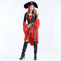 Inspired by Cosplay Cosplay Goddess Outfits Halloween Props Polyester / Cotton Blend Pattern Mixed Color Braided Ripped Dress For Women's / Men's / Couple's / Bell Sleeve miniinthebox - thumbnail