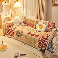 1pc Cute Cat Pattern Boho Sofa Blanket with Tassel Dustproof Sofa Chair Cover for Bedroom Office Living Room Decor Lightinthebox