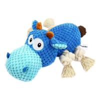 Nutrapet Plush Pet Swimming Hippo Dog Toy (Includes 1) - thumbnail