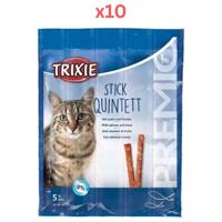 Trixie Premio Stick Quintett Salmon & Trout Cat Treats 5G (Pack of 10)