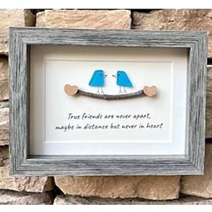 Sea Glass Art Seaglass Birds, Thankful to Have a Friend Like You, Christmas Gift Xmas Decor, Home Deor Lightinthebox