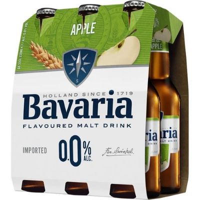 Bavaria Non Alcoholic Drink Apple Bottle 330ml X 6's Pack Bavaria Non Alcoholic Drink Apple Bottle 330ml X 6's Pack