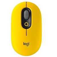 Logitech Pop Mouse, Wireless Mouse With Customizable Emojis Yellow