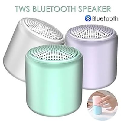 Mini TWS Bluetooth Speaker Macaron Candy Color Creative Loudspeaker Wireless Mini Portable Outdoor Subwoofer Speaker Lightinthebox