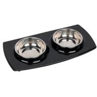 Pawsitiv Tile Dinner Set Bowls Small - Black