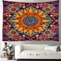 Mandala Bohemian Hanging Tapestry Wall Art Large Tapestry Mural Decor Photograph Backdrop Blanket Curtain Home Bedroom Living Room Decoration miniinthebox - thumbnail