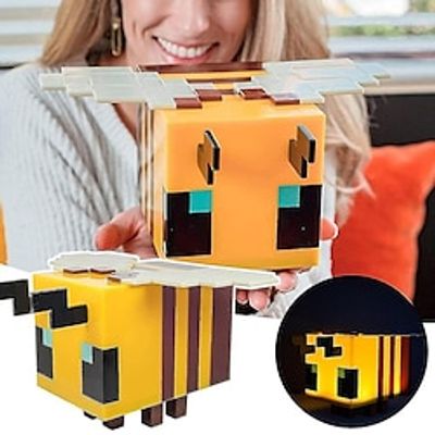 Minecraft Role Bee Led Light Emitting Lamp Toys Night Lights Desk Ornaments Home Decoration Gifts For Kids Game Fans Lightinthebox Minecraft Role Bee Led Light Emitting Lamp Toys Night Lights Desk Ornaments Home Decoration Gifts For Kids Game Fans Lightinthebox