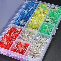 500PCS 5mm LED Leuchtdioden Dioden Elektronikkomponenten Rund 5 Farben (RedGreenBlueYellowCold White) Lightinthebox 500PCS 5mm LED Leuchtdioden Dioden Elektronikkomponenten Rund 5 Farben (RedGreenBlueYellowCold White) Lightinthebox