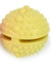 For Pet Round Shape Teething Toy With Thorn For Dogs - Yellow
