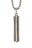 Deco Ingot Sterling SIlver Pendant - thumbnail