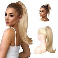 Blonde Flipped Ponytail Extension Smooth Tangle-Resistant 90's Retro Wrap Around Pony Tail Hair Extensions Natural Soft Clip in Hair Extensions Ponytail Fake Hairpiece Lightinthebox