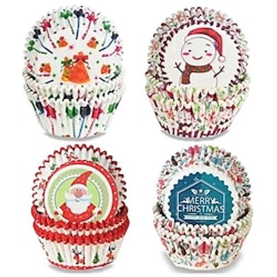100pcsSet Christmas Series Cupcake Paper Muffin Cookie Box Cup Tray Cake Tools Printing Pastry Cups Greaseproof Paper Lightinthebox 100pcsSet Christmas Series Cupcake Paper Muffin Cookie Box Cup Tray Cake Tools Printing Pastry Cups Greaseproof Paper Lightinthebox
