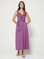 Sleeveless Ruffle Maxi Dress - thumbnail