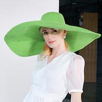 Hats Fiber Bowler / Cloche Hat Bucket Hat Straw Hat Beach Melbourne Cup Elegant Luxurious Boho With Pure Color Headpiece Headwear Lightinthebox