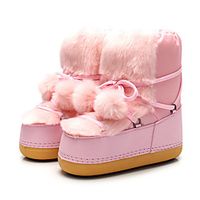 new full wool ball snow boots short boots women autumn and winter wool non-slip space boots cotton boots miniinthebox - thumbnail