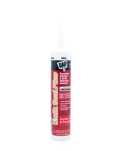 DAP 10.1Oz Kwik Seal Plus Antimicrobial Caulk White