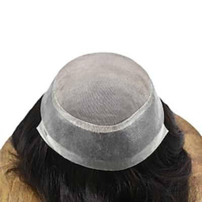 6 Inches Men's Capillary Prosthesis Durable Human Hair Mono Toupee Wig for Men 5X7 5X8 6X8 6X9 7X9 8X10 Lightinthebox
